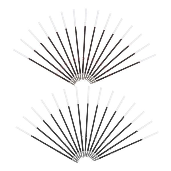 Gadpiparty 200pcs Black Replaceable Refills for Smooth Writing for Office