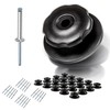 20 round buttons with rivets, tarpaulin buttons, perfect for attaching