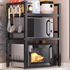 LUCKY KVW Microwave Oven Rack, Microwave stand,Adjustable Shelf with 6