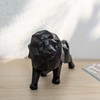 Wisifayardin Abstract Geometric Lion Sculpture, Resin Animal Figurine for Coffee