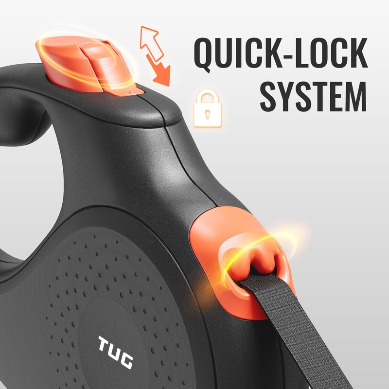 TUG 360° Tangle-Free Retractable Dog Leash | 16 ft Strong