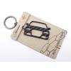 BlackStuff Carbon Fibre Keyring Compatible with A4 S4 RS4 B8