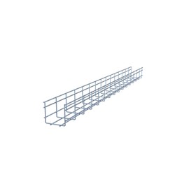 NavePoint Wire Mesh Cable Tray, Electro Zinc Plated, Silver Steel, 3.93 x 3.94 x 59.06 inch, 2-Pack