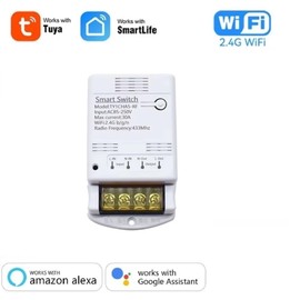 MHCOZY Tuya App Smart WiFi Control Switch, 30A Max Output,Add WiFi Remote to Lights, Lamps, Industrial Control and Security Fields,Compatible with Alexa