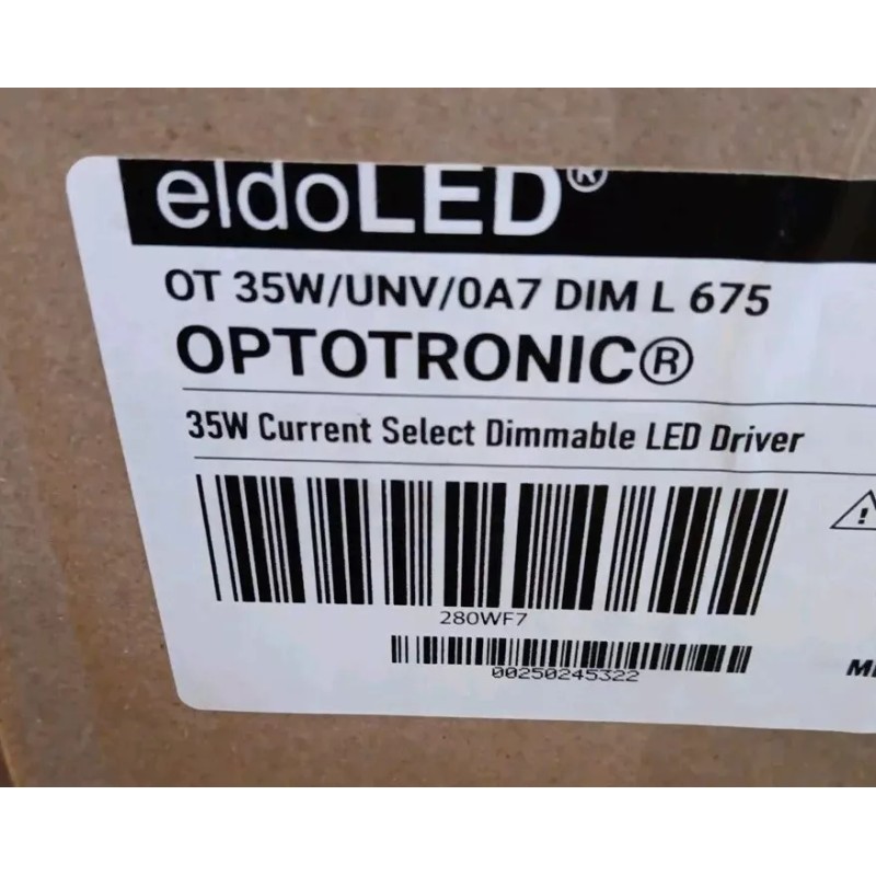 eldoLED OT 35W/UNV/0A7 DIM L 675 Optronic Current Select *Dimmable