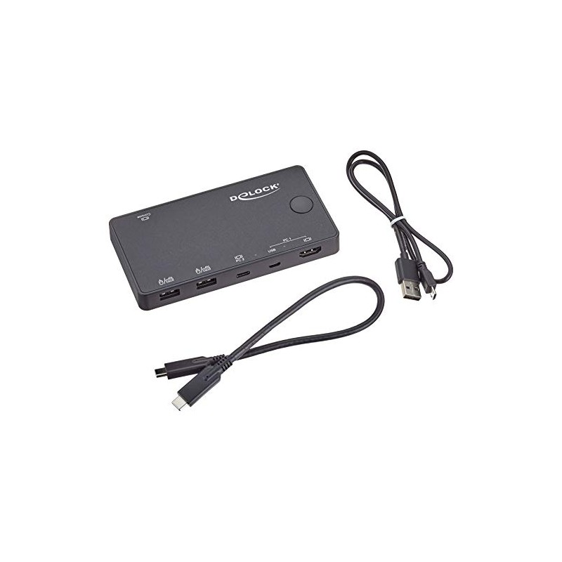 Delock 11477 HDMI / USB-C KVM Switch 4K 60Hz with