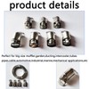 Jubilee Clips, 2m/6.6ft Adjustable Large Jubilee Clips Assorted with 5