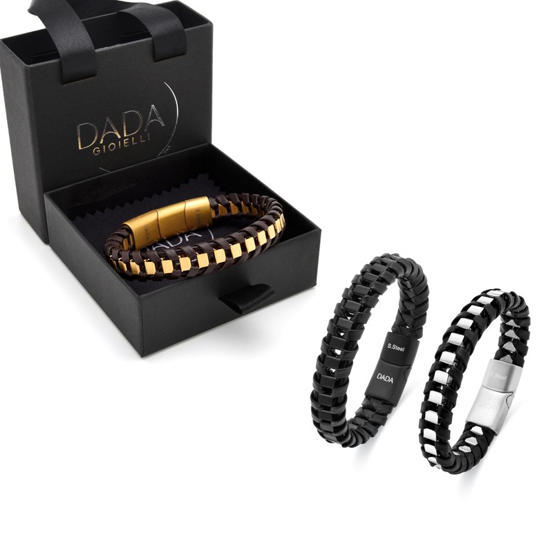 Dada Gioielli - Men's Bracelet Satin Gold Also Available in