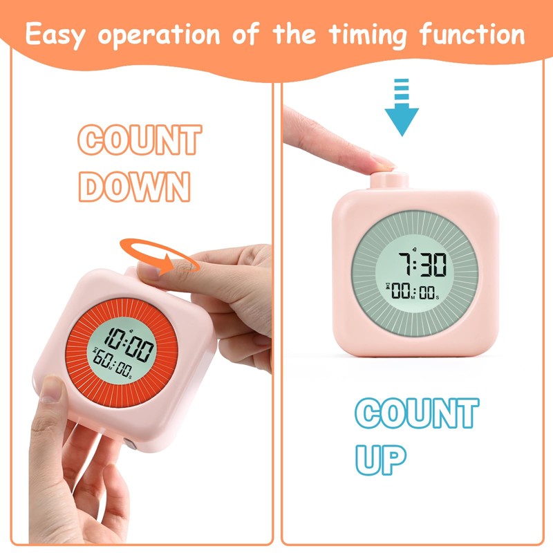 BlueSwan Digital Visual Timer 3 in 1 with Timer, Clock