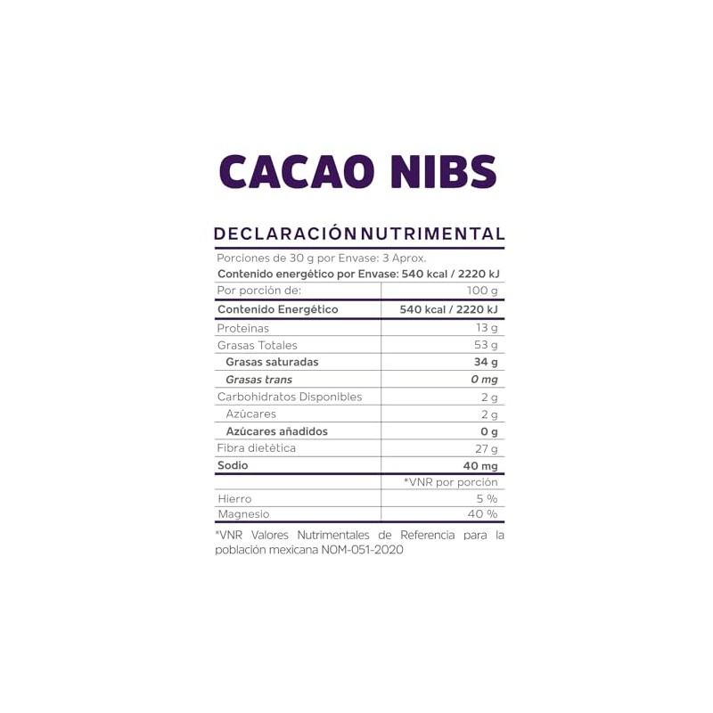 OKKO Cacao Nibs, 100 G
