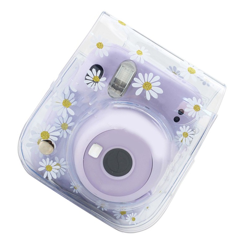 Instant Camera Bag for Mini8 9 11 Transparent Daisy Print