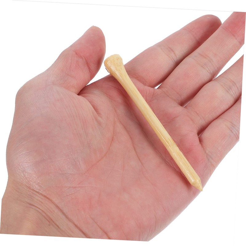 WOONEKY 50pcs Golf Bamboo Wood Golf Tees Golf Tees Bamboo