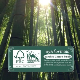 Sangpum Sangse Seolmyeong Chamjo 업그레이드된 견고한 대나무 스틱이 있는 Eyxformula 500 PCS 6인치 길이 면봉 - 보풀이 없고 반려견 귀 [400 PCS] Eyxformula 500 PCS 6-Inch Length Cotton Swabs with Upgraded Durable Bamboo Sticks - Lint-Free for Dog Ears [400 PCS]