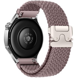 XMUXI 22mm Braided Straps Compatible with Garmi Venu 3/Venu 2/Vivoactive 4/Forerunner 265/255 Parachute-style Strap for Huawe Watch GT5 46mm/GT 4/GT3 Pro 46mm Stretchy Nylon Band (Smoky Purple)