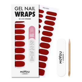 MOYOU LONDON Gel Nail Wraps - 22 Pre-Cured No Lamp Needed Nail Stickers