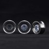 COOEAR 1 Pair Stainless Steel Tunnels Gem Ear Plugs Eyelet