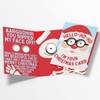 Unhinged Musical Shaking Santa Funny Pop Up 3D Christmas Card