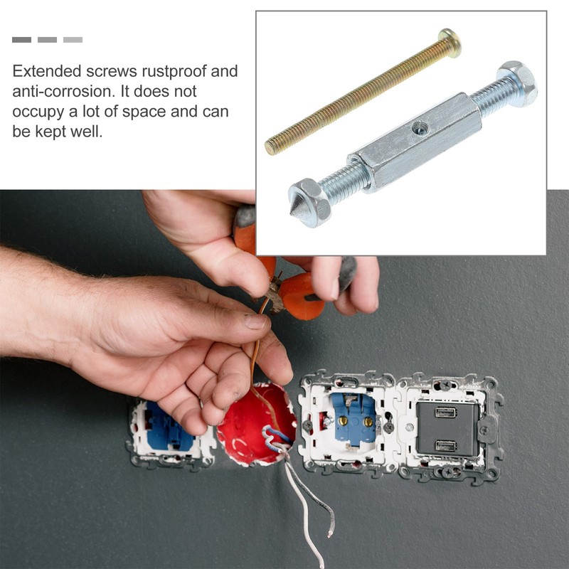 TOPPERFUN 21Pcs Electrical Socket Repair Kit: 10 Repairers 10 Screws