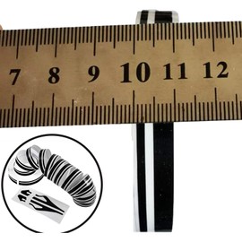 Luminuti 2 Pcs 32 Ft Black Car Waistline Body Pinstripe Sticker, Striping Tape for Cars Waistline Body Pinstripe Sticker, for Car, Motorcycle, Boat, Door Musical Instrument (Black)