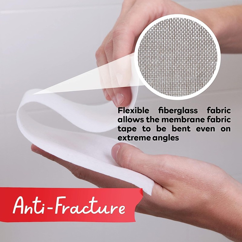 XFasten Shower Waterproofing Membrane Fabric Sheet, Non-Fracturing High Compatibility, 6