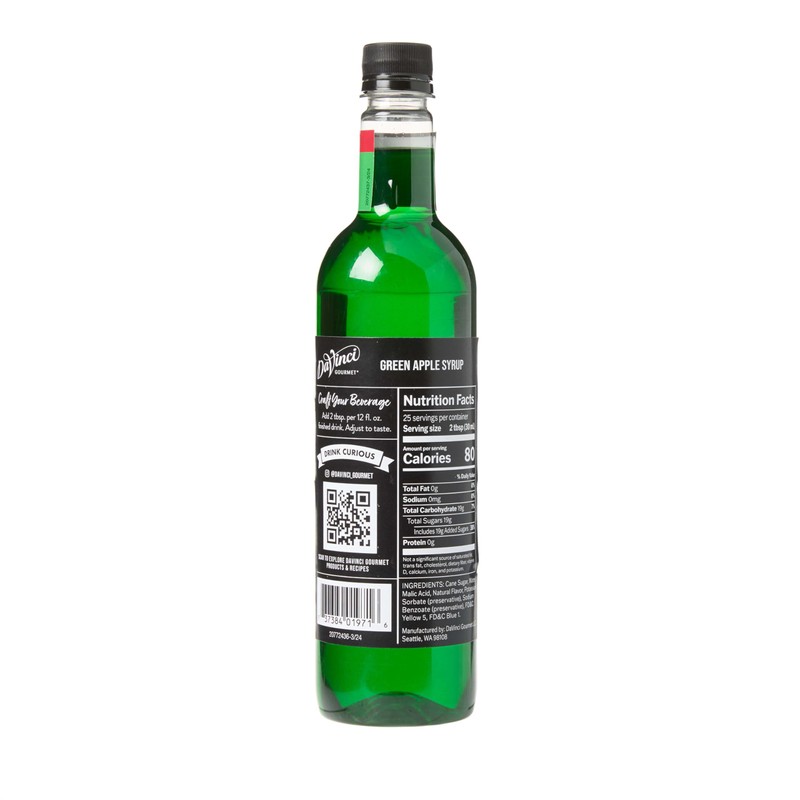 DaVinci Gourmet Green Apple Syrup, 25.4 Fluid Ounces (Pack of