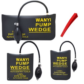 YummyBuy Air Wedge Air Jack, Strength TPU Product, Air Inflator, Jack, Car, Furniture, Washing Machine, Bookshelf, Release Auxiliary Tool, Supports 661.4 lbs (300 kg), Door Lock Unlock, Set of 3