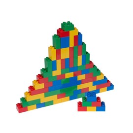 Strictly Briks - Big Briks Set - 84 Pieces - Blue, Green, Red, & Yellow - Compatible with All Major Brands - Large Building Blocks for Ages 3 and Up