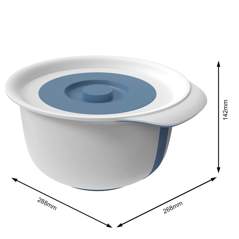 Rotho Fresh 1043306161 Set of 2 Bowls 1.2 L +