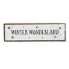 Christmas Wood Signs (Medium - Wood And Metal, Winter Wonderland)