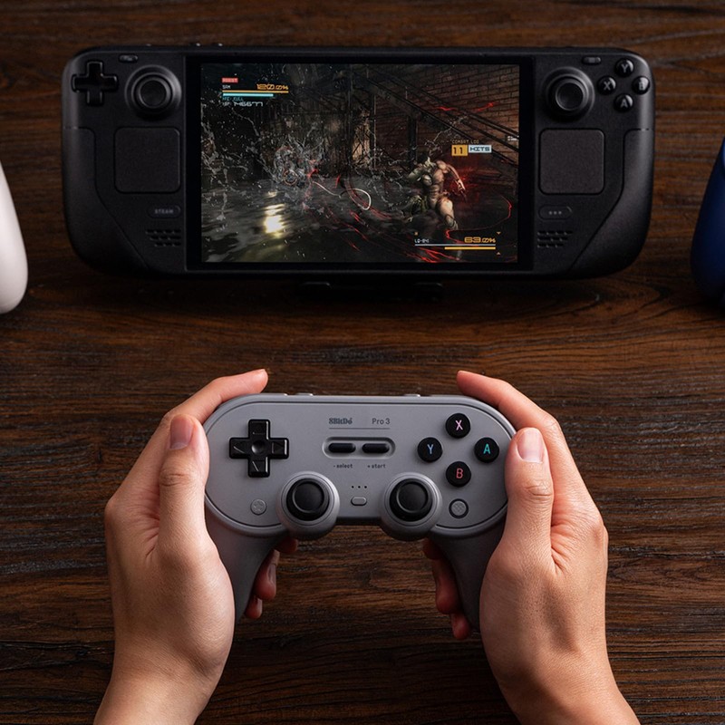 8BitDo Pro 3 Bluetooth Controller for Switch/Switch2,Windows,Apple,SteamOS,Android, TMR Joysticks, Swappable