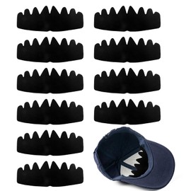 12 Pcs Hat Shaper Insert, Sweat Proof Hat Inserts to Make Fit Smaller, Flexible Hats Liner Cap Shaper for Baseball Cap Ball Sports Caps Sun