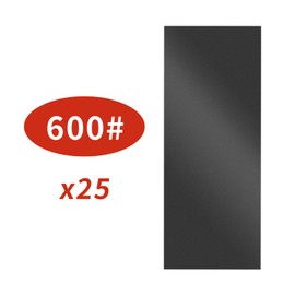 SenmaiTools 25 pcs 600 Grit Sandpaper Set Wet and Dry Sandpaper for Wood Walls Metals Cars Sand Paper 9 x 3.6 Inch