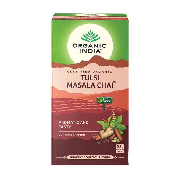 Organic India Tulsi Masala Chai Tea - 25 infusion bags