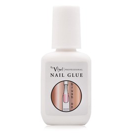 By Vixi 15g Extra Strong Nail Glue with Brush and Nail File Clear Instant Dry Nail Bond Adhesive, Professional Salon Quality