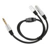 1 Split in 2 Sound Cable 1/4 Inch TRS Stereo