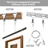 Axigundaone 8 Pcs Adjustable Picture Hanging Wire, 39.3 x 0.059