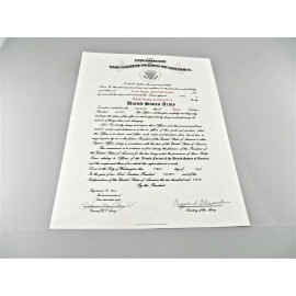U S Army Commissioned Officer or Warrrant Office Promotion Certificate 8.5X11