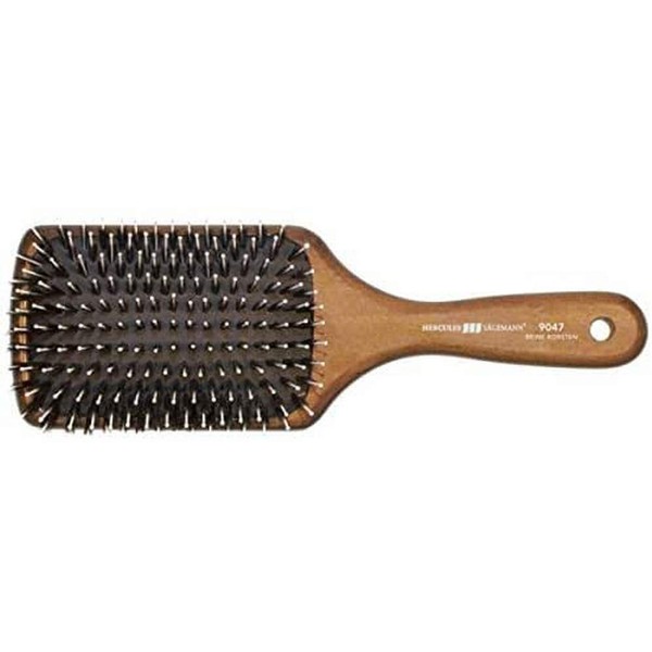 Hercules Sagemann Bristle Paddle Hair Brush Walnut Wood