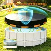 15 FT Round Pool Cover, Heavy Duty PE, Waterproof with