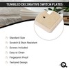 Questech Light Switch Cover, Single Toggle Wall Plate for Electrical