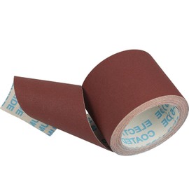 3 Inch x 32.8 Feet Sandpaper Roll 150 Grit Emery Cloth Roll with Box 75MM x 10M Aluminum Oxide Cloth Backed Sanding Paper for Metalworking, Polishing and Sanding