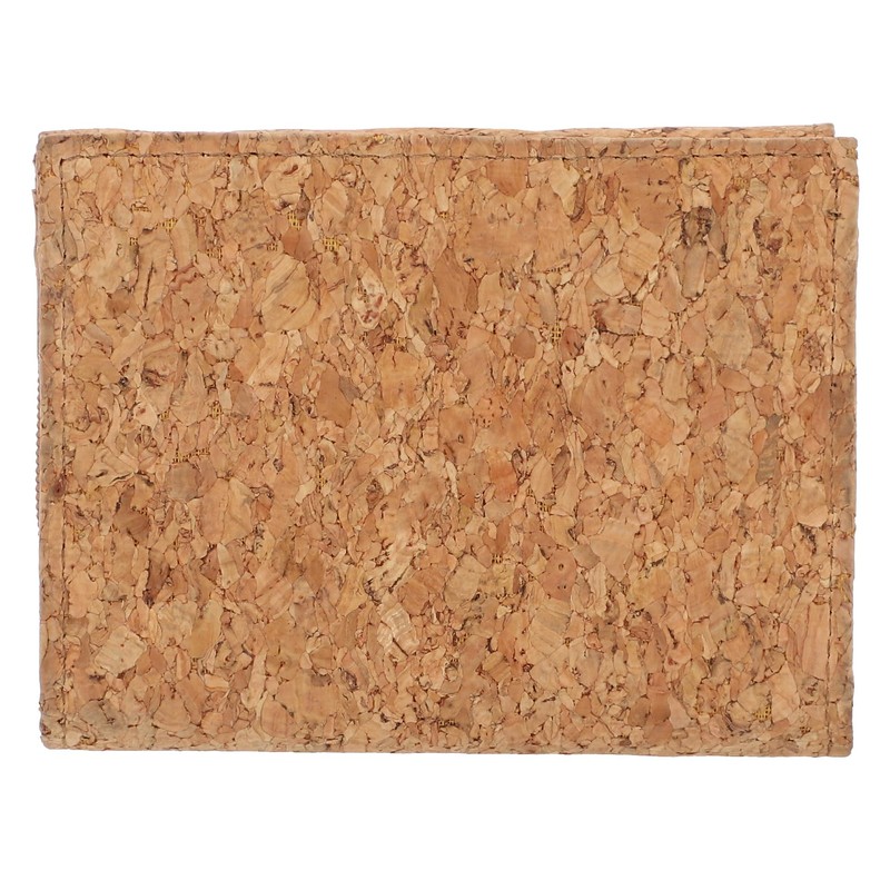 Gusti August Wallet Brown Leather Product Vegan, Natural cork, Retro