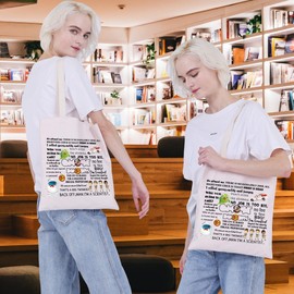 CMNIM Movie Inspired Gift Ghoost Quote Tote Bag 80s Hunter Gift Ghoost Movie Merchandise for Fans Horror Party Favors