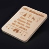 Raclette Coasters with Laser Engraving "100% Christmas" Beech Wood 100