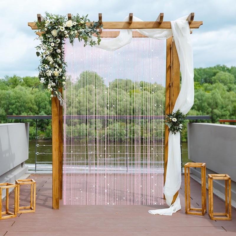 HADEEONG 2 Pack 39 x 79 Inch String Curtains for