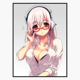 Generic, Anime Girl Xxxiv Vinyl Sticker Waterproof Bumper Sticker Laptop Window Decal 5In, LEU3-SM-STICKERS-5763