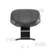 CB Gloss Black Driver Rider Backrest For Harley Breakout FXBR