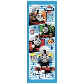 Marushin 4645000800 Junior Bath Towel, Thomas the Tank Engine 15.7 x 43.3 inches (40 x 110 cm), Team Thomas 100% Cotton