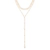 Ettika Lariat Necklace for Women. Gold Drop Necklace, Necklaces for