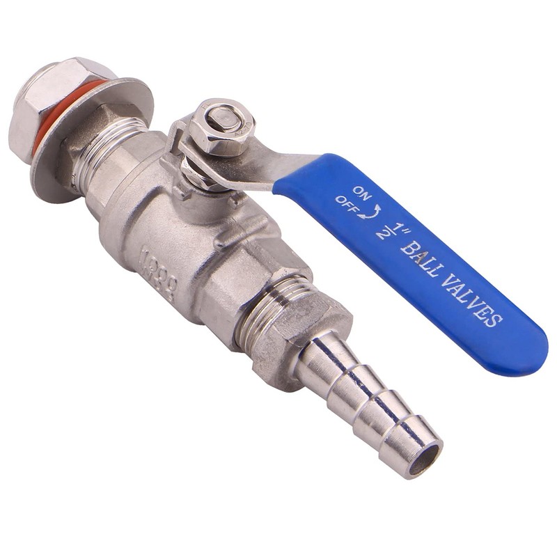DERNORD 2 Packs 1/2 Inch Weldless Ball Valve Stainless Steel